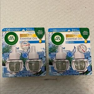 NWT Air Wick Scented Oil Refills Fresh Water